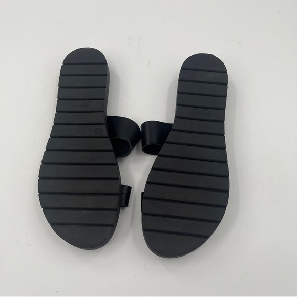 Joie A La Plague Black Croc Embossed Leather Slip on Sandal - Size 41 or US 11 - Picture 4 of 11